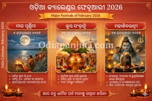 Odia calendar february 2026